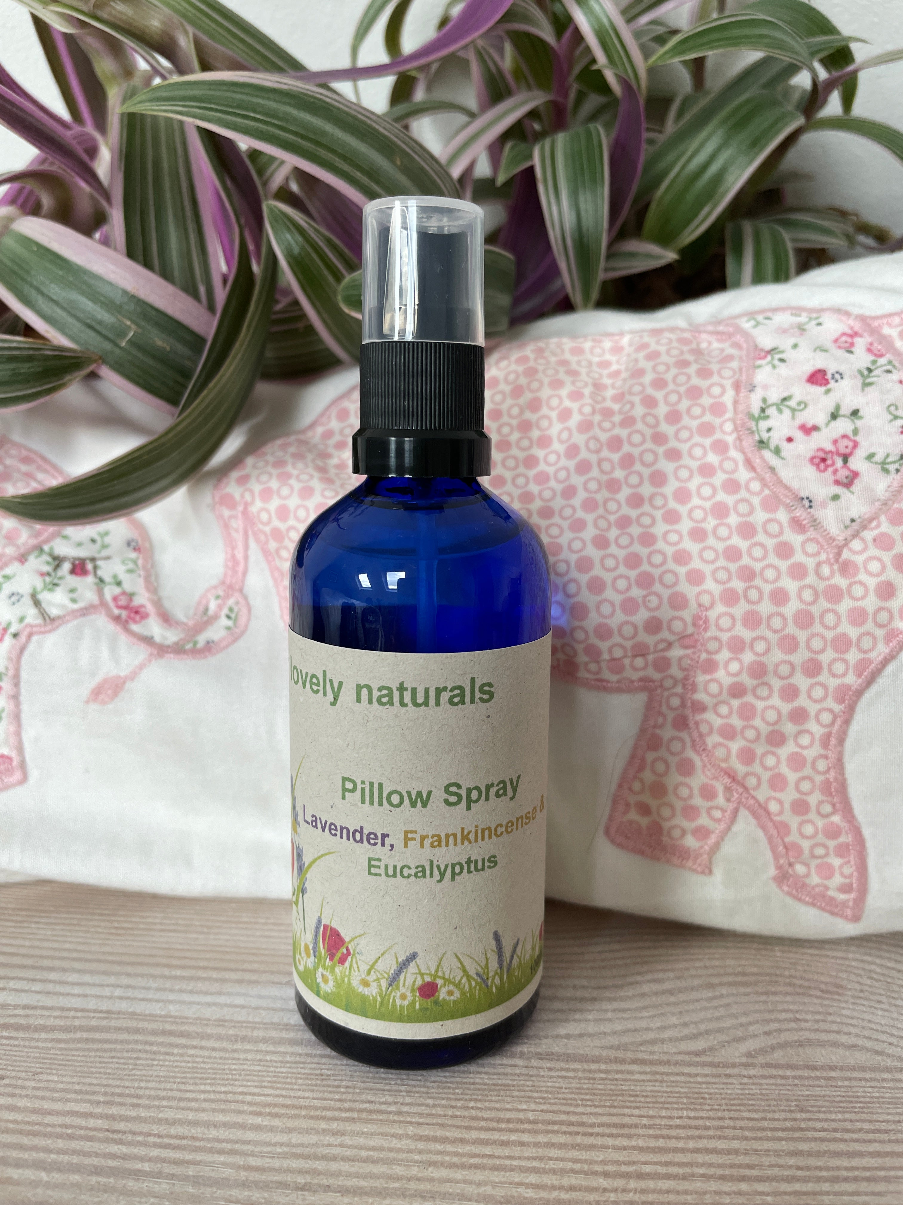 Lavender, Eucalyptus & Frankincense Pillow Spray our lovely naturals
